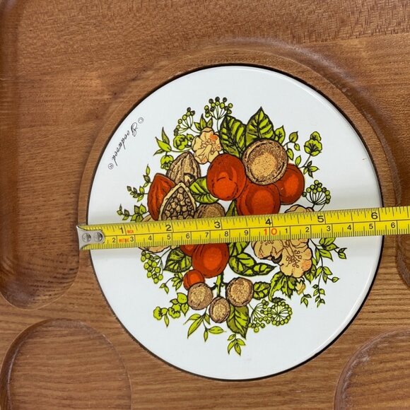 Vintage Goodwood Cheese Board Platter With Ceramic Cups & Knife - Picture 16 of 16